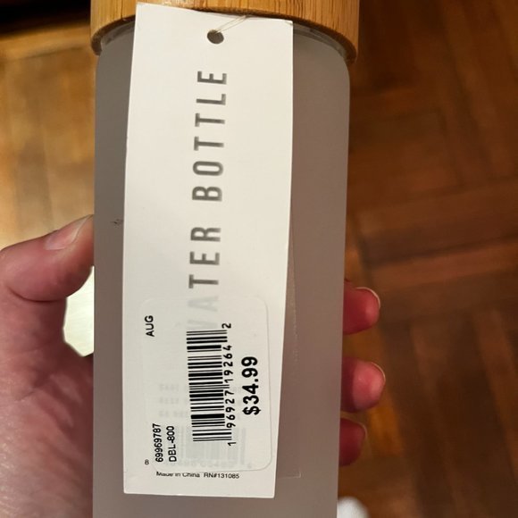 Glass Water Bottle - Eco One - Drink Me (New With Tags) (h/x) - Picture 5 of 10